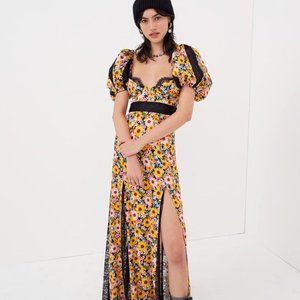 For Love & Lemons Sylvia Maxi Dress NWT